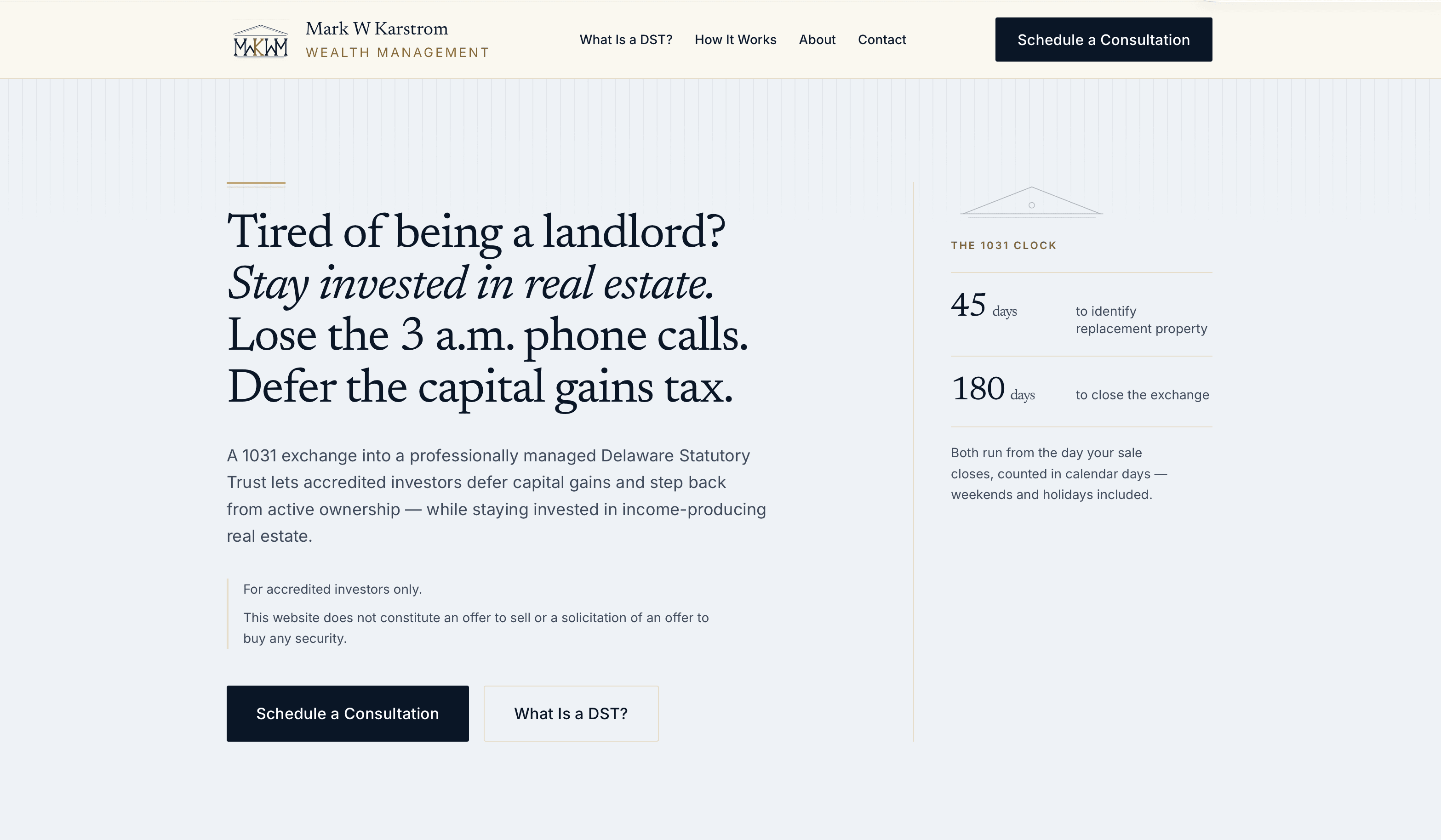 Mark W Karstrom Wealth Management