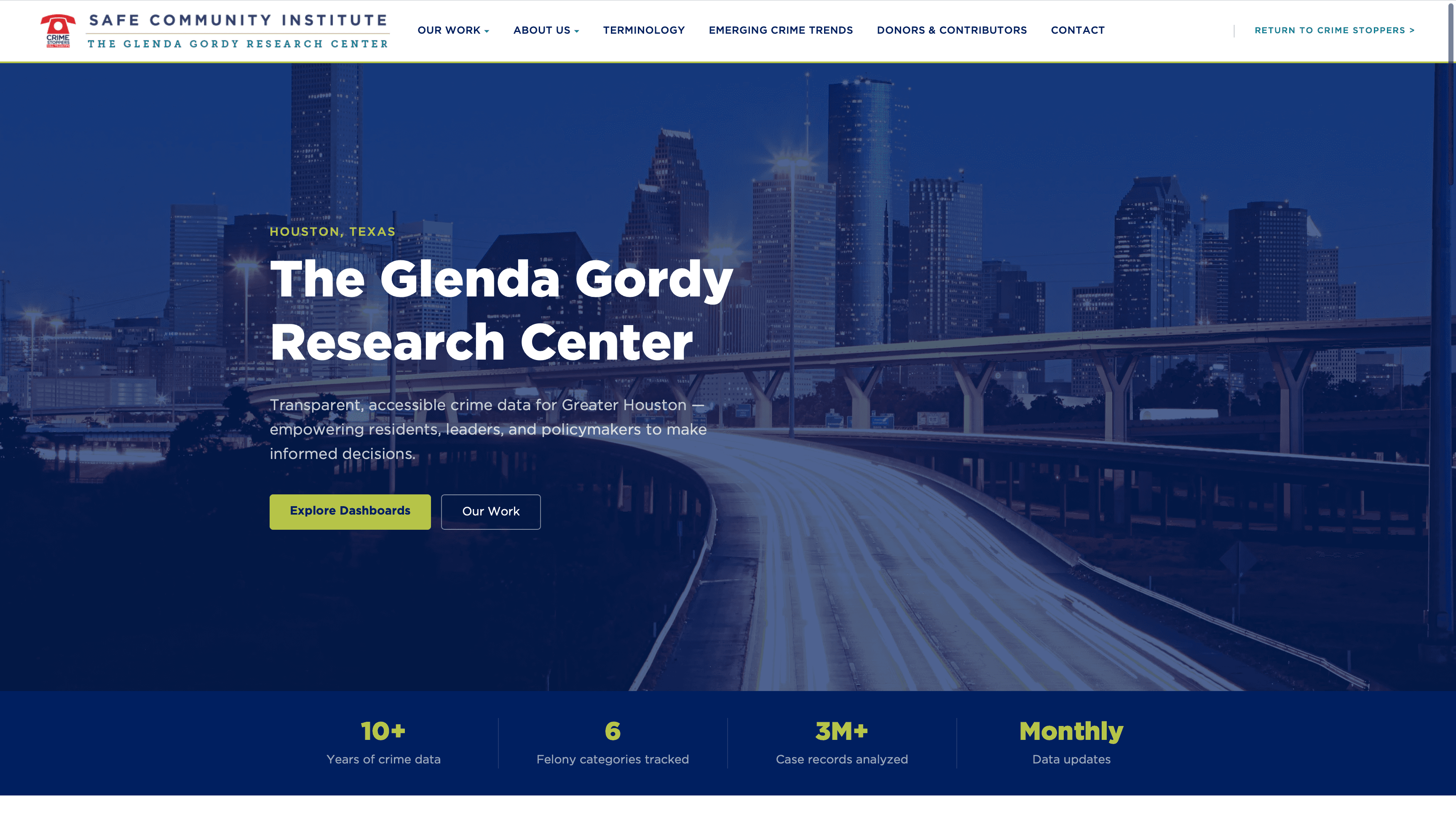 GGRC site homepage — live design